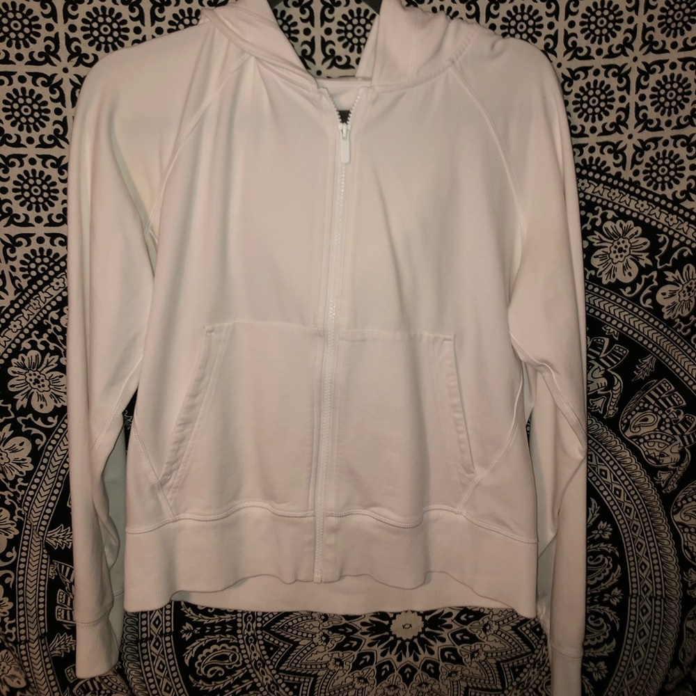 Lululemon white zip up
